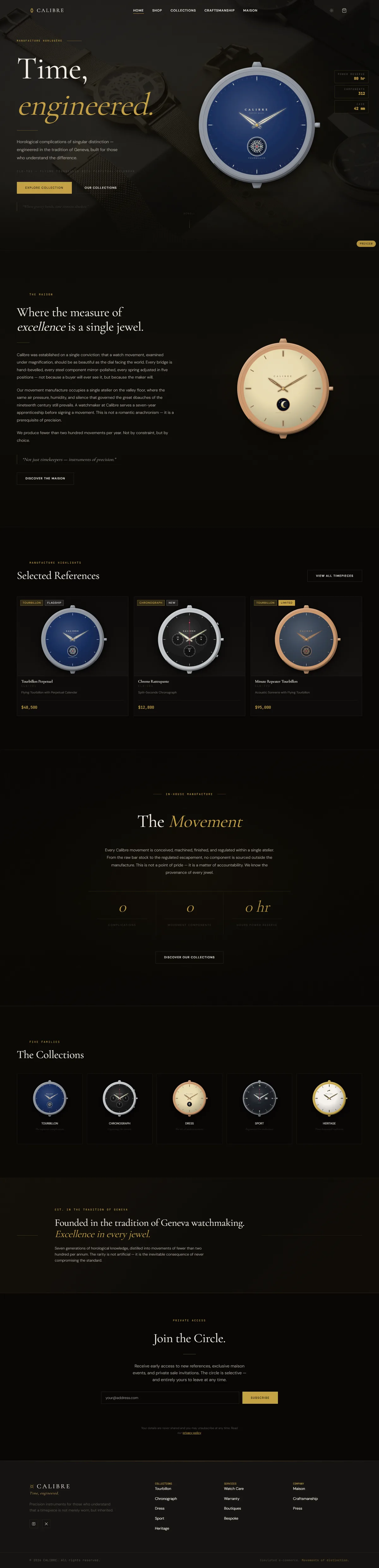 CALIBRE — Fine Watches — screenshot