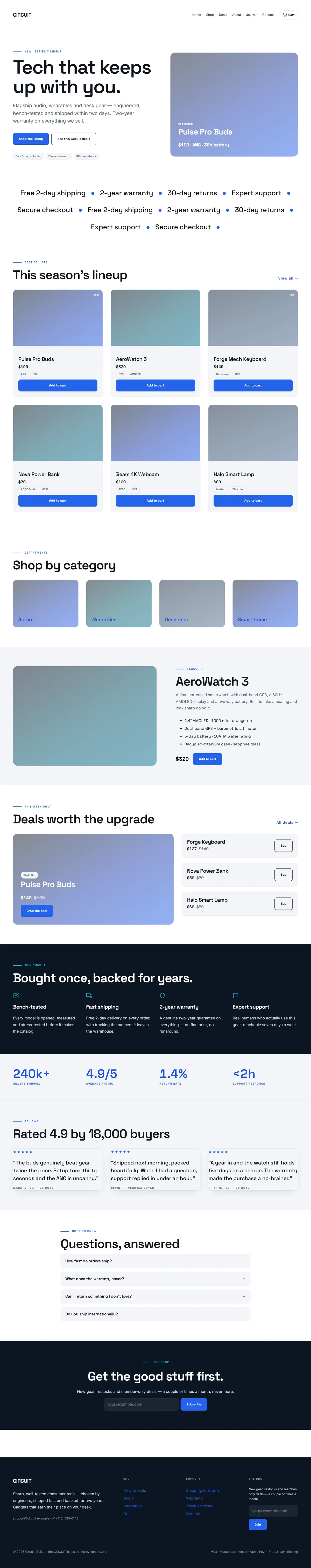 CIRCUIT — WooCommerce Electronics Theme — screenshot
