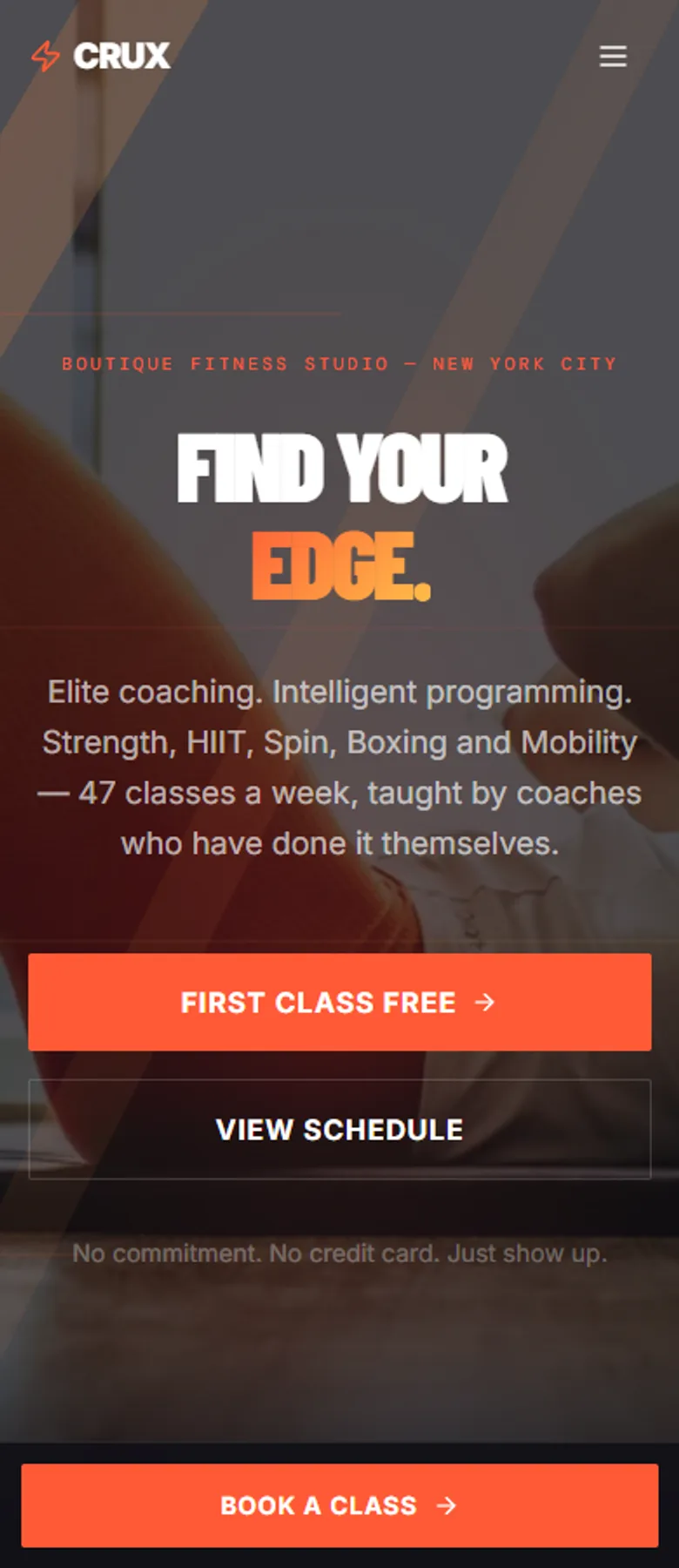 CRUX — Boutique Fitness Studio — screenshot 7