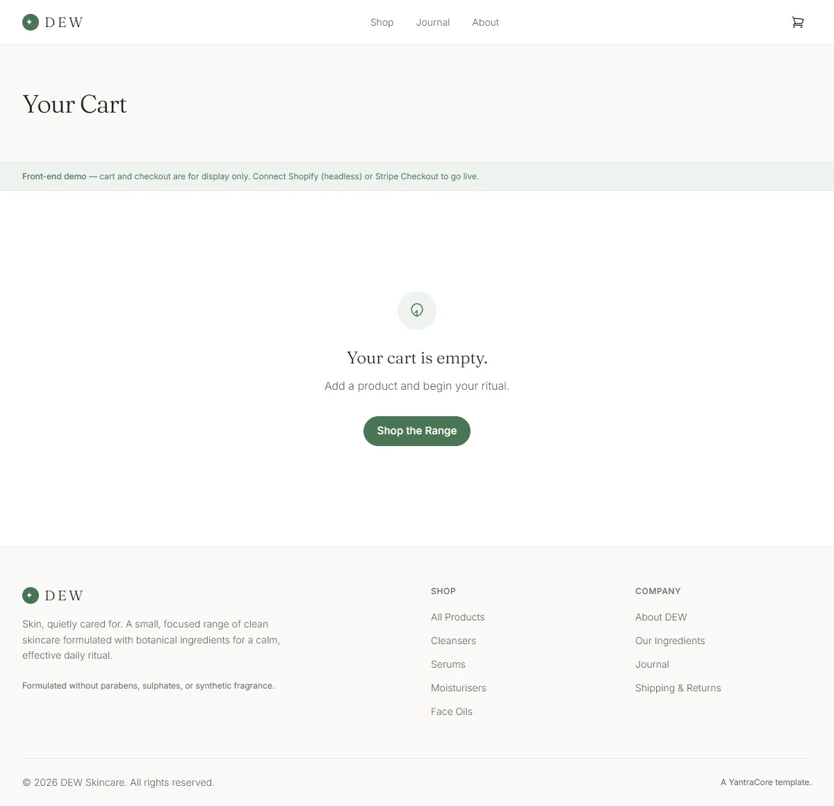 DEW — Skincare Storefront — screenshot 5