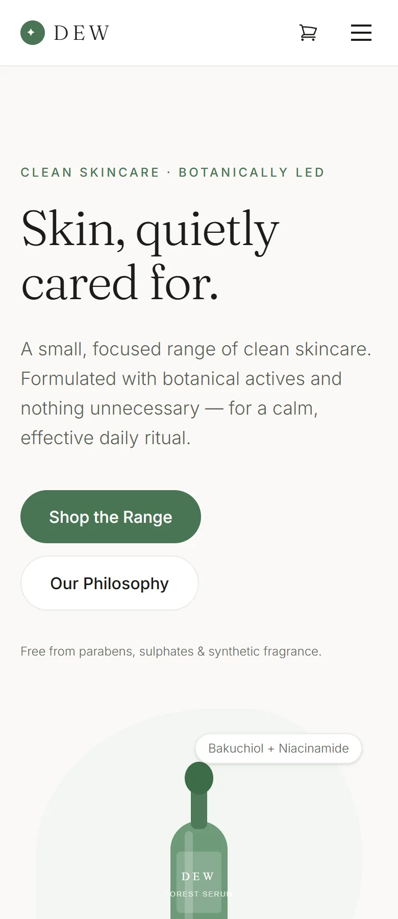 DEW — Skincare Storefront — screenshot 6