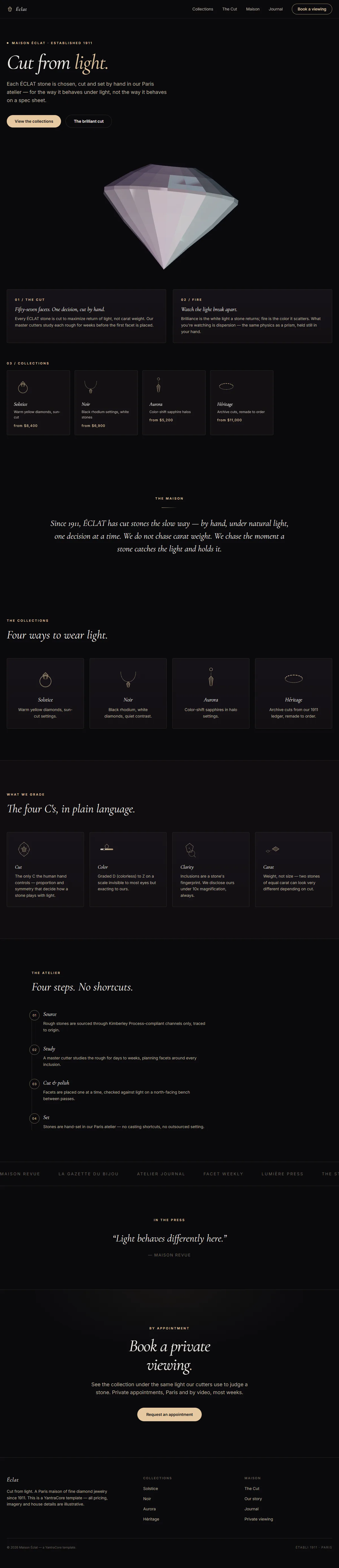 ÉCLAT — Fine Jewelry Maison — screenshot