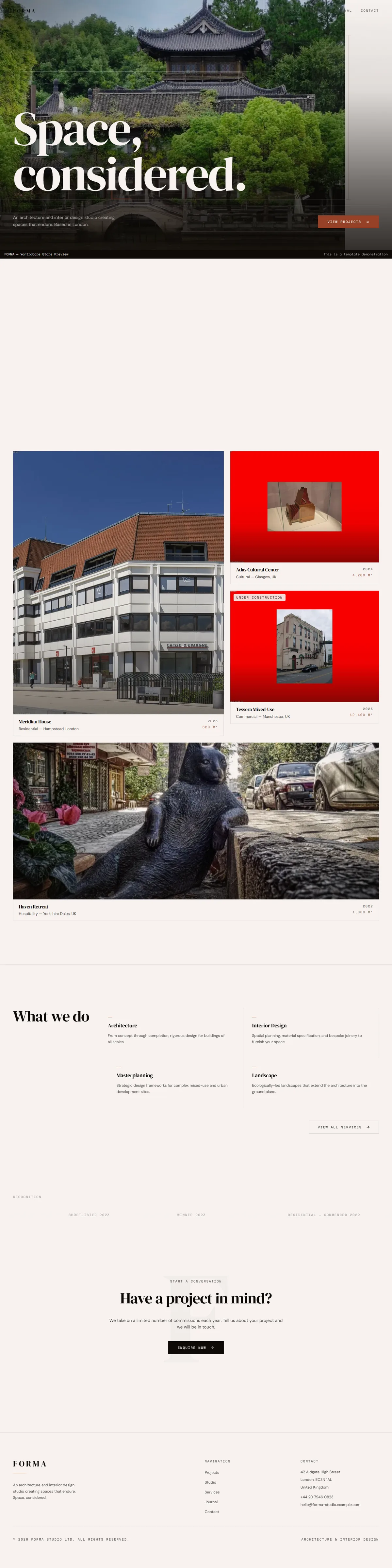 FORMA — Architecture & Interior Studio — screenshot