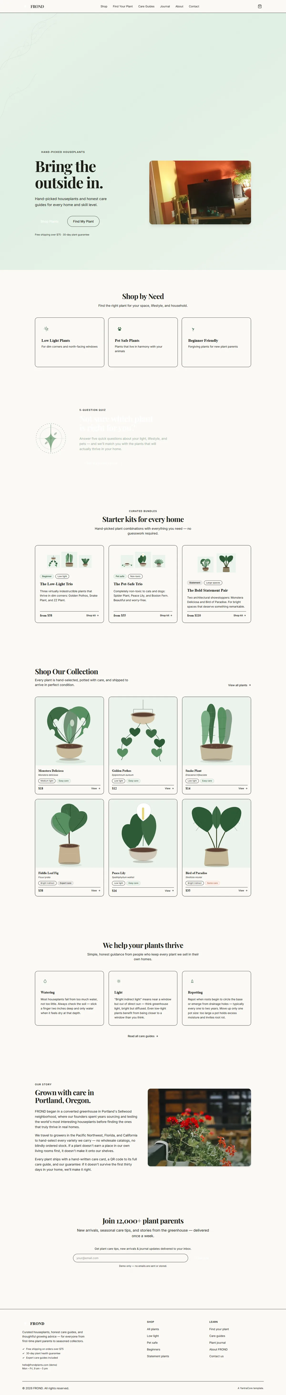 FROND — Houseplants & Nursery — screenshot