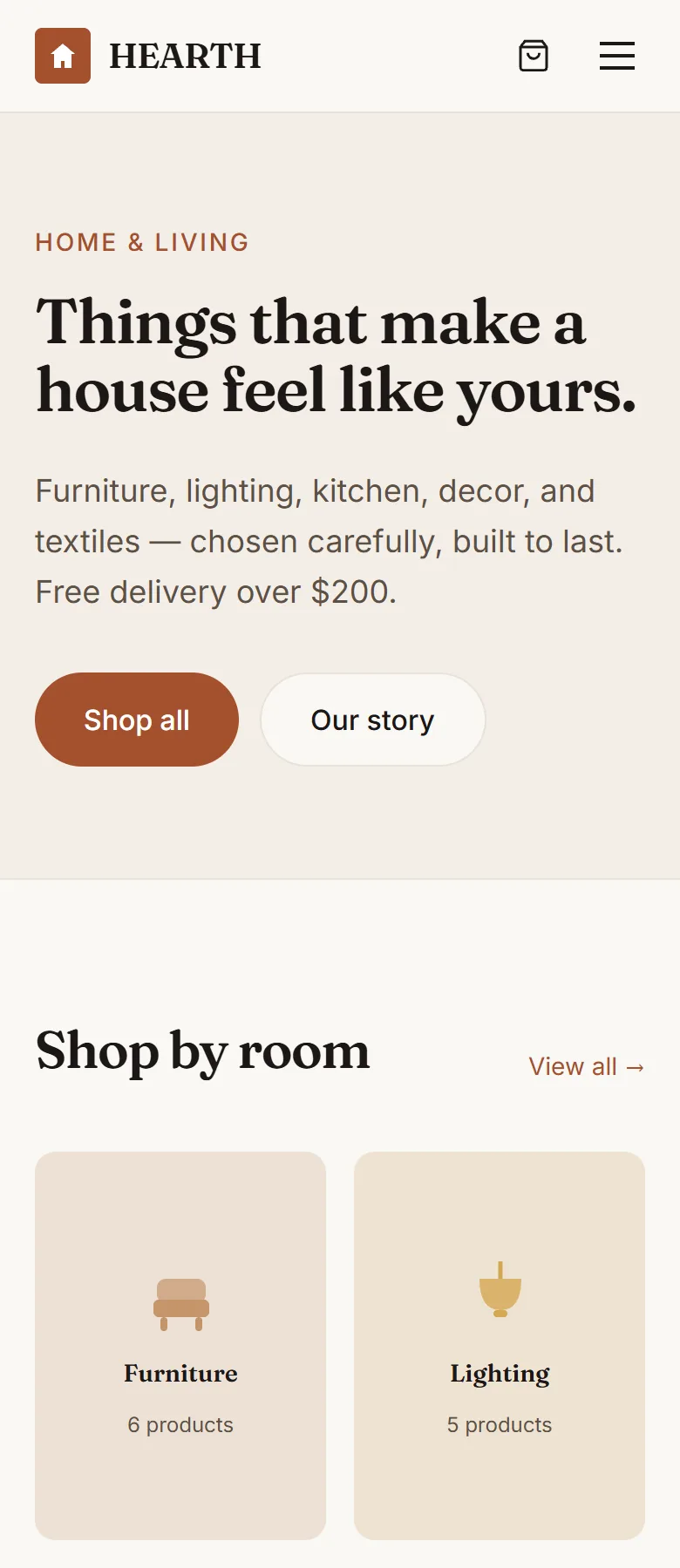 HEARTH — Home & Living Store — screenshot 6