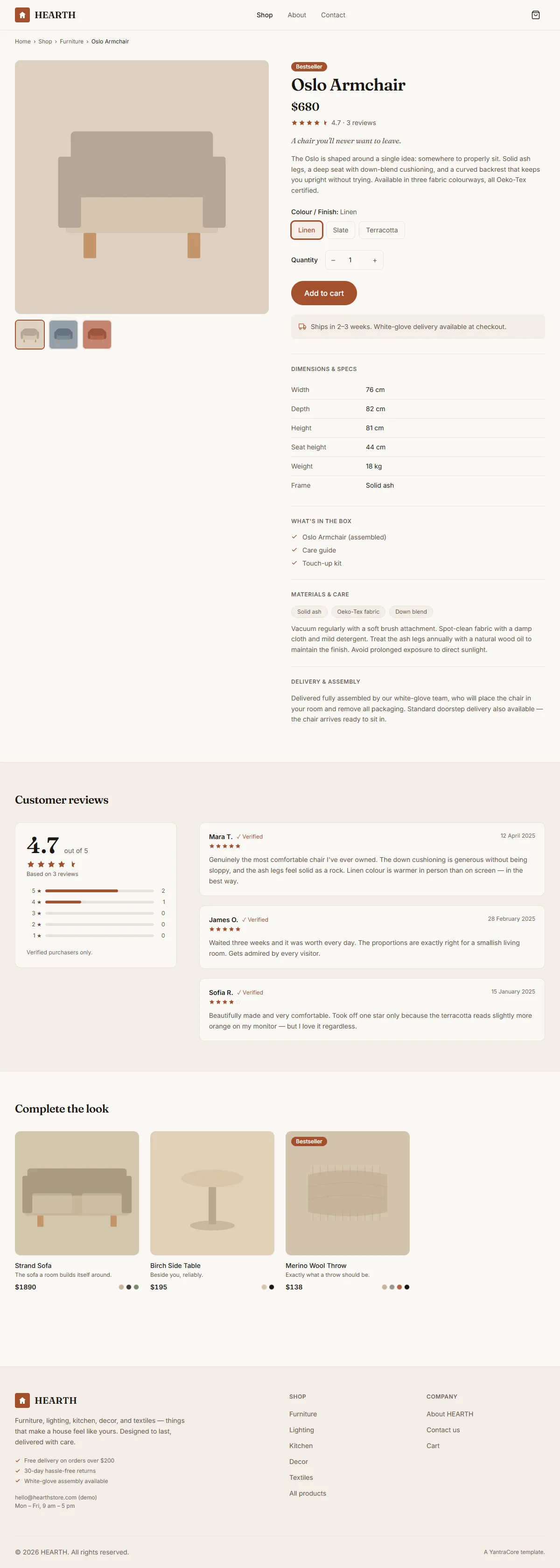 HEARTH — Home & Living Store — screenshot 4