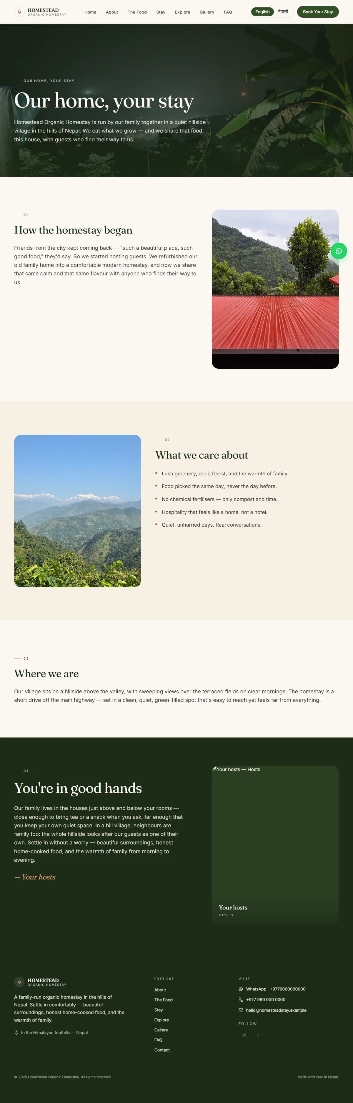 HOMESTEAD — Organic Homestay & Farm Stay — screenshot 6