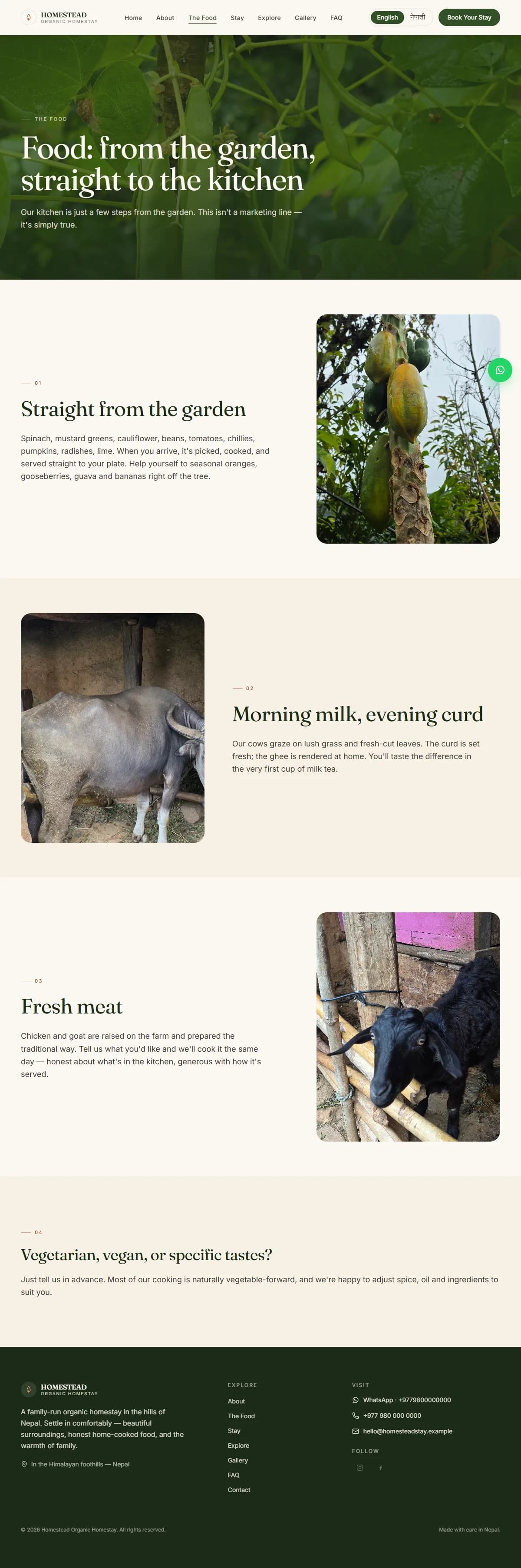 HOMESTEAD — Organic Homestay & Farm Stay — screenshot 5