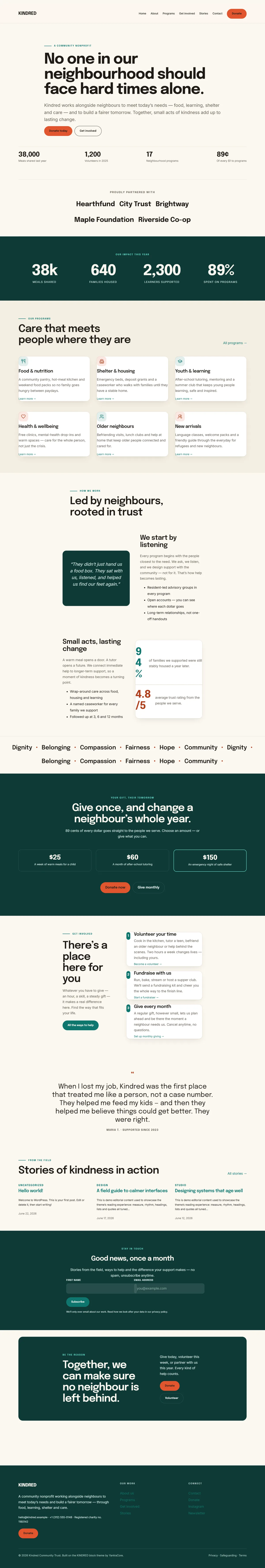 KINDRED — WordPress Nonprofit Theme — screenshot