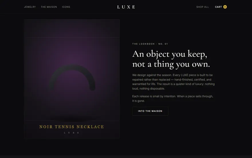 LUXE — Shopify Hydrogen Storefront - screenshot 5