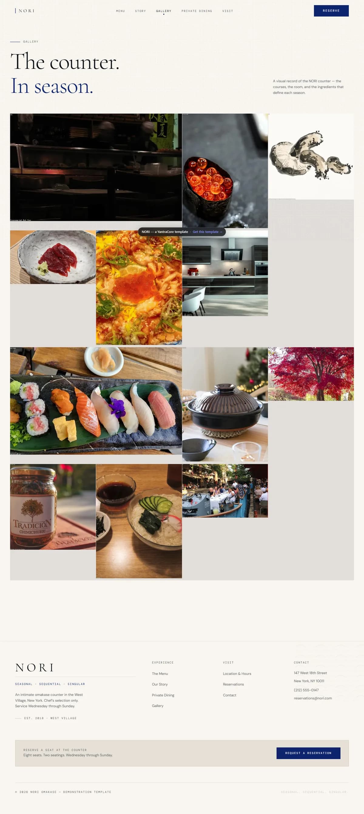 NORI — Omakase Restaurant — screenshot 2
