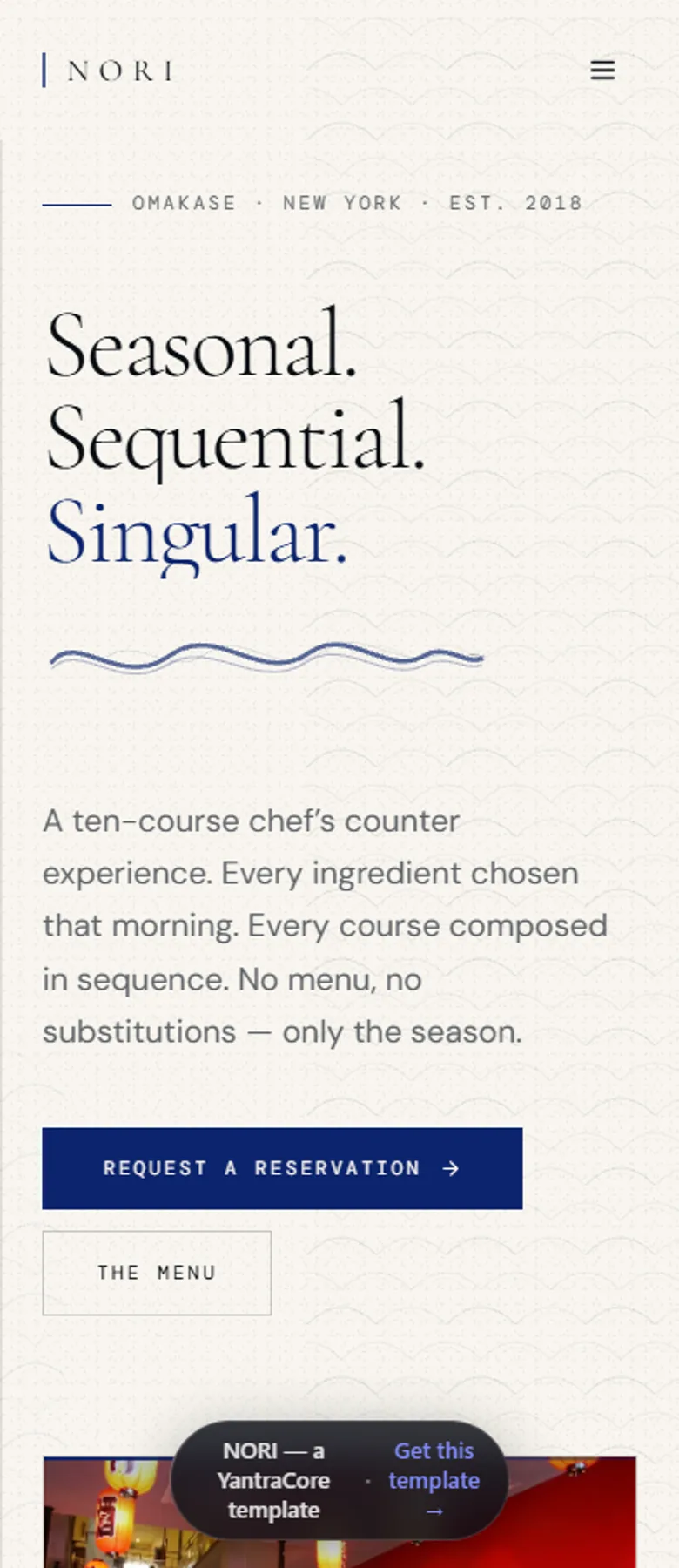 NORI — Omakase Restaurant — screenshot 7