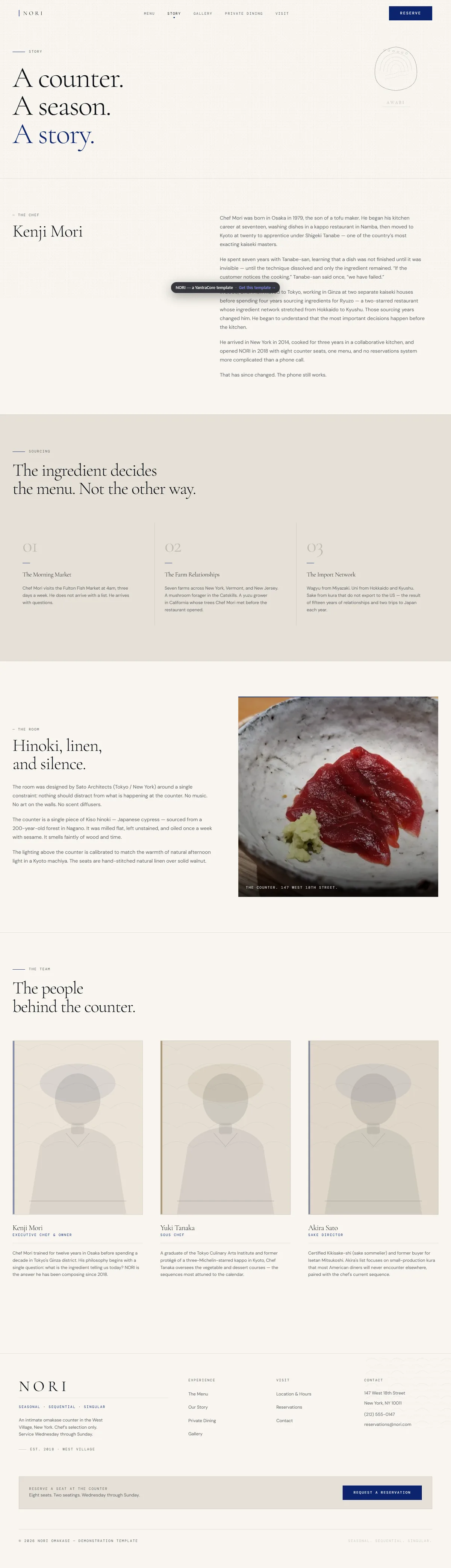 NORI — Omakase Restaurant — screenshot 5