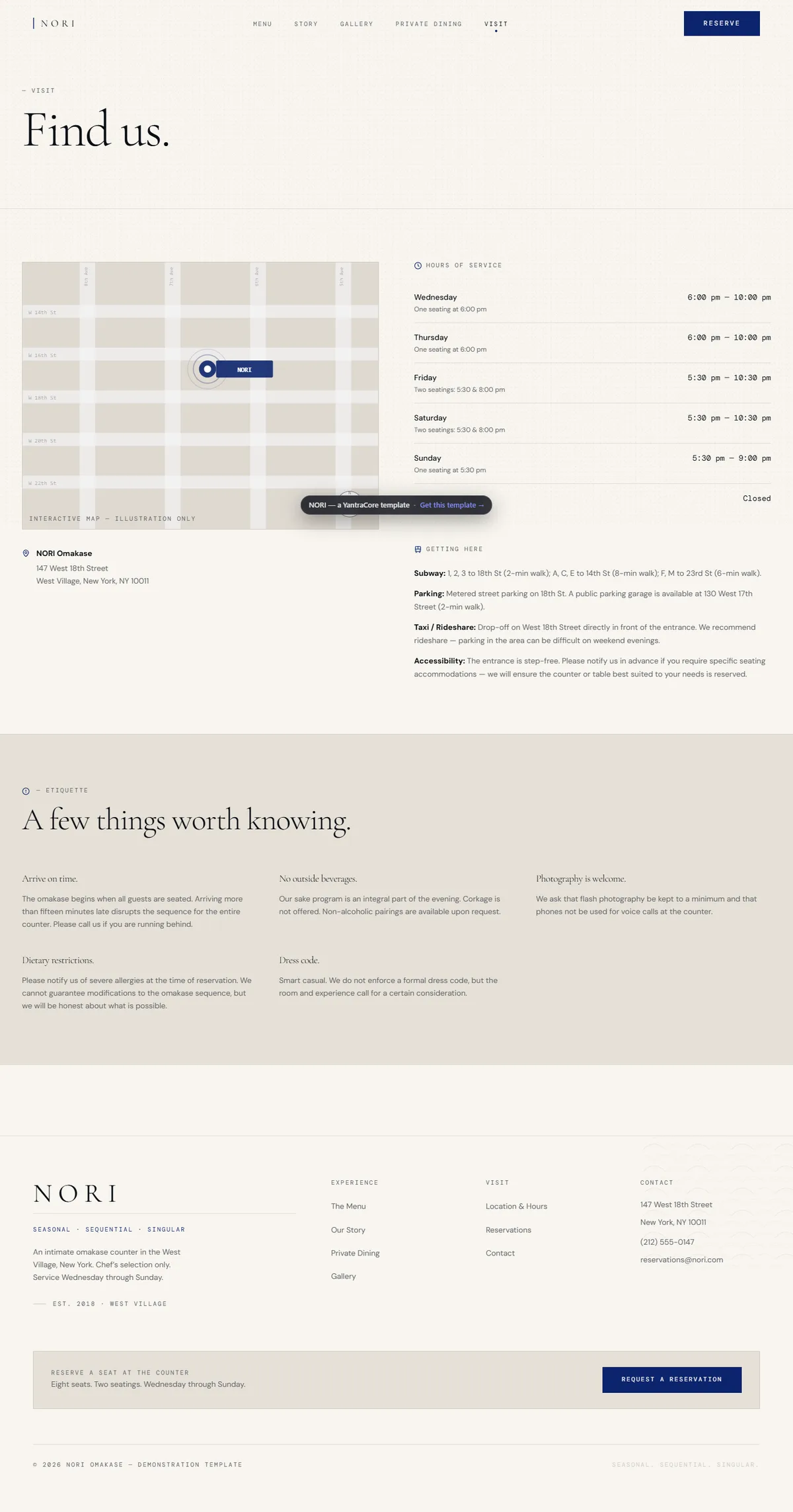 NORI — Omakase Restaurant — screenshot 6