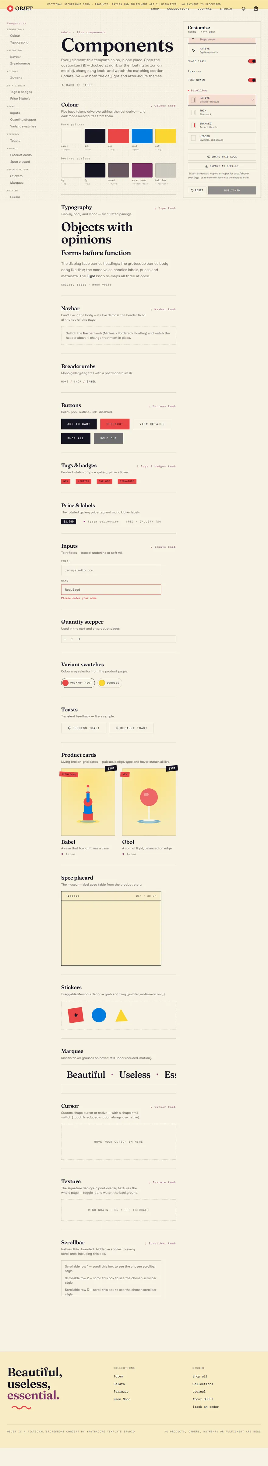 OBJET — Postmodern Design Objects - screenshot 5