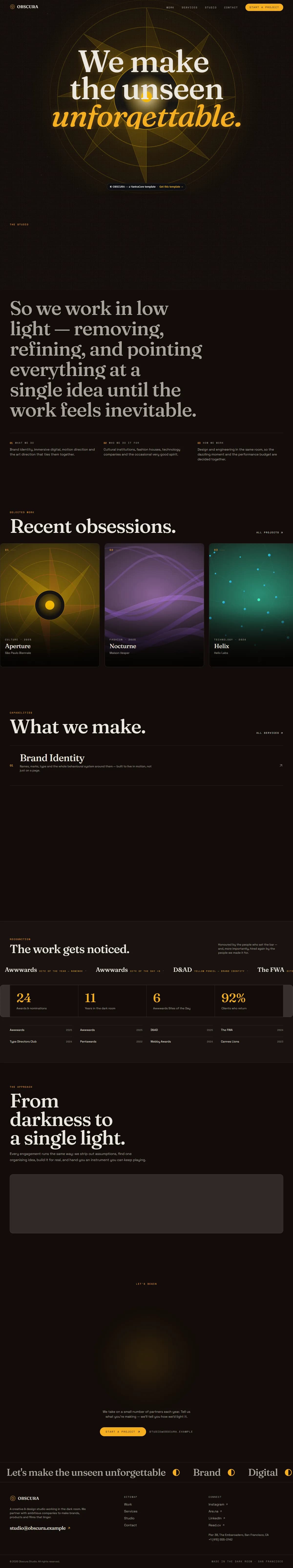 OBSCURA — Creative Studio — screenshot