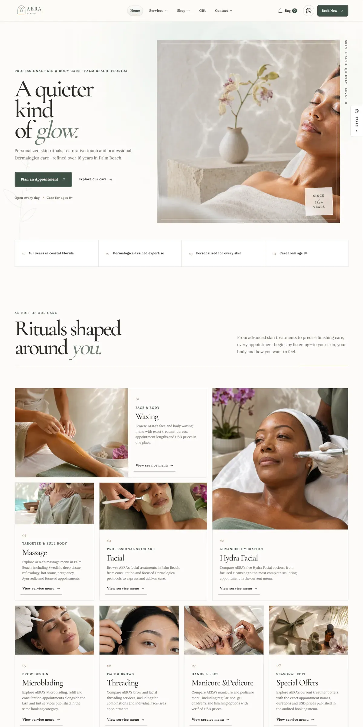 AERA website preview