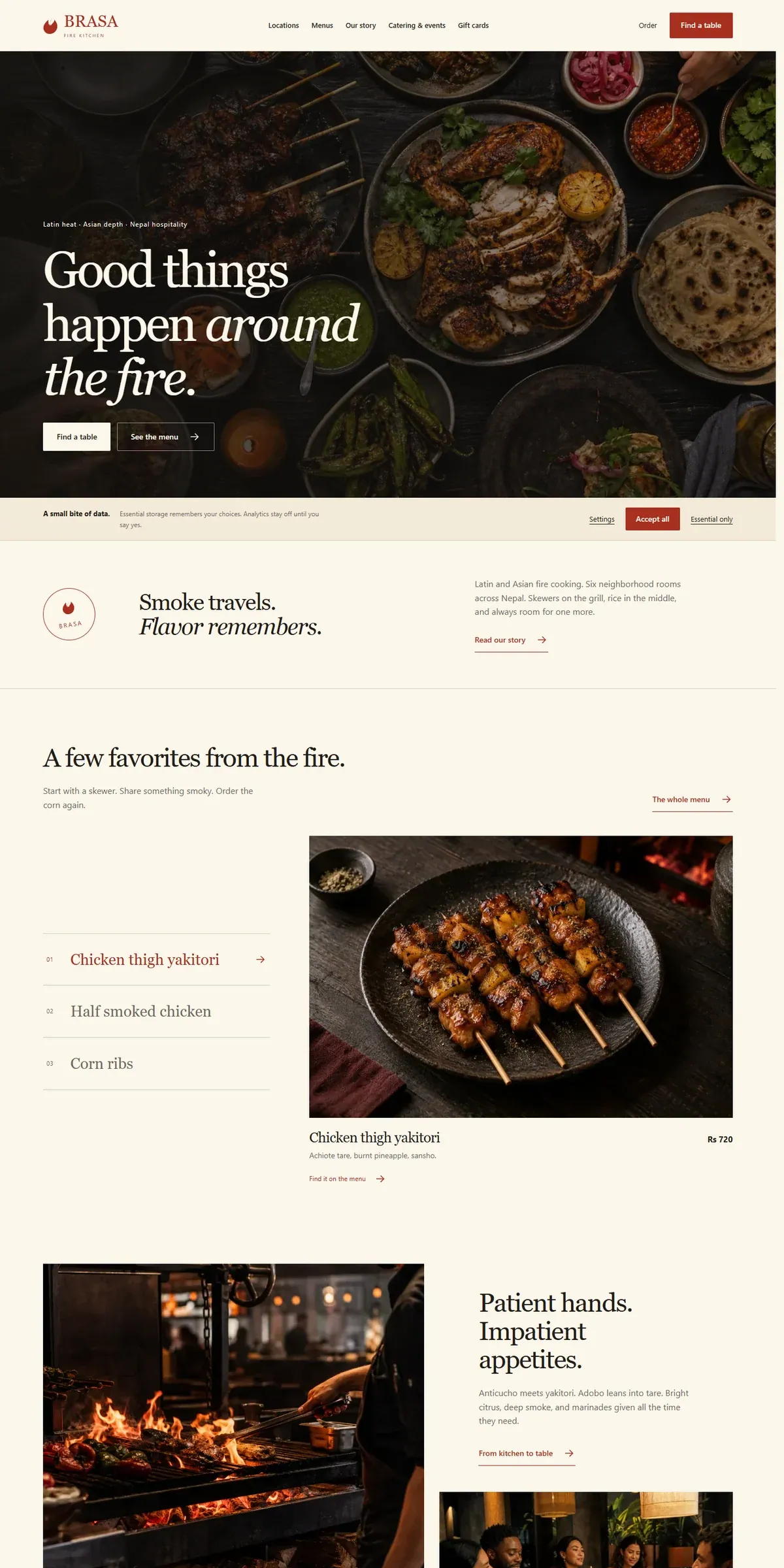 BRASA website preview
