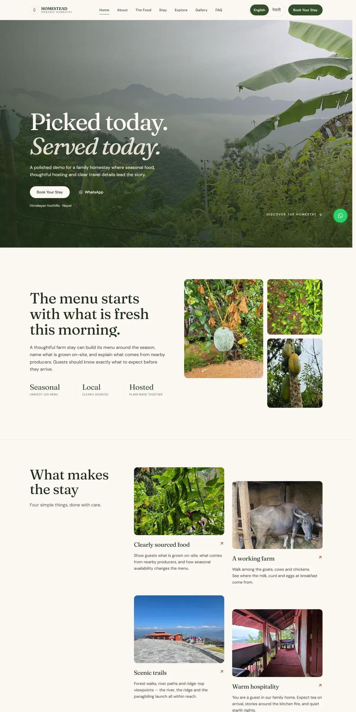 HOMESTEAD website preview