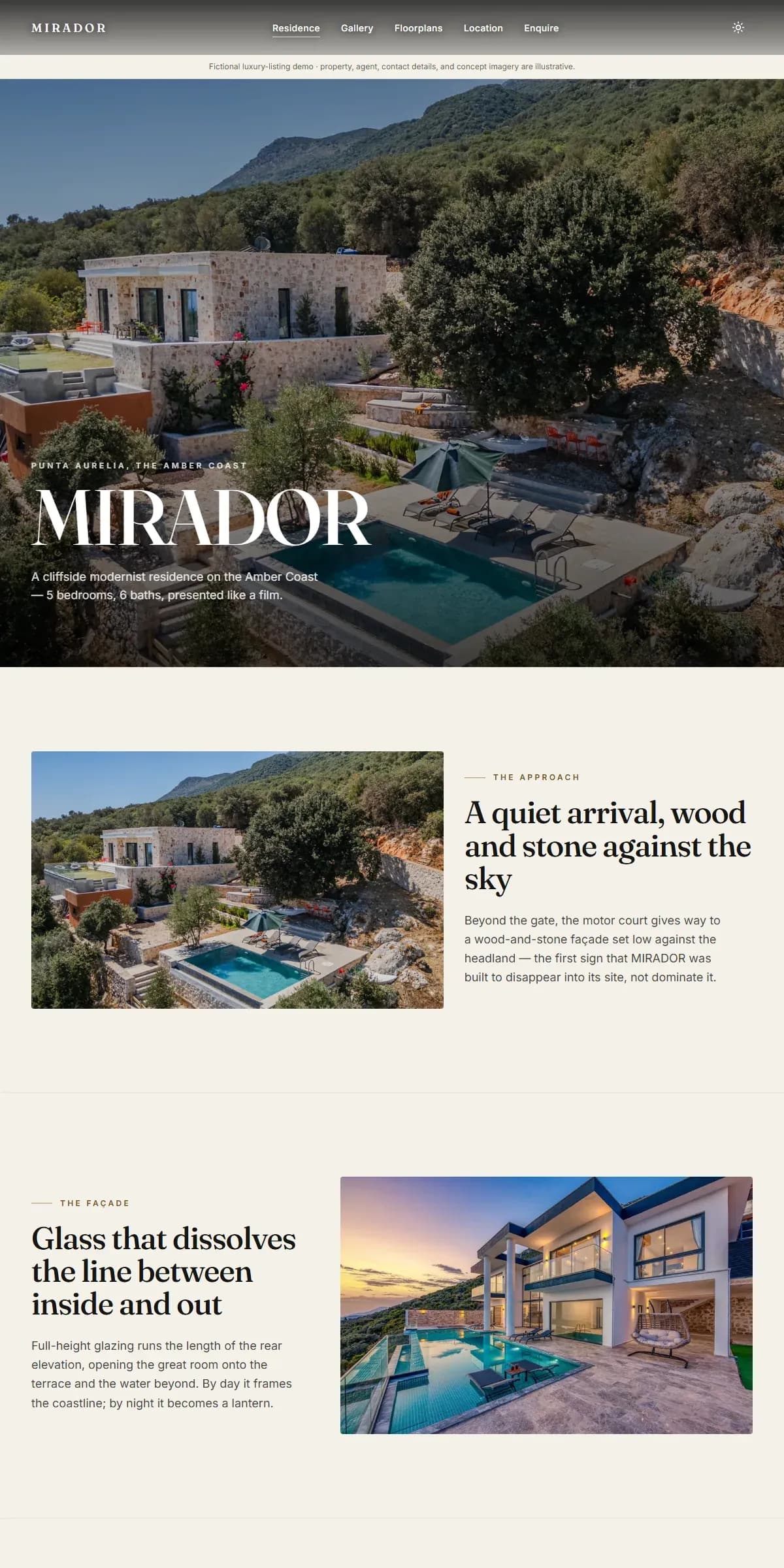 MIRADOR website preview