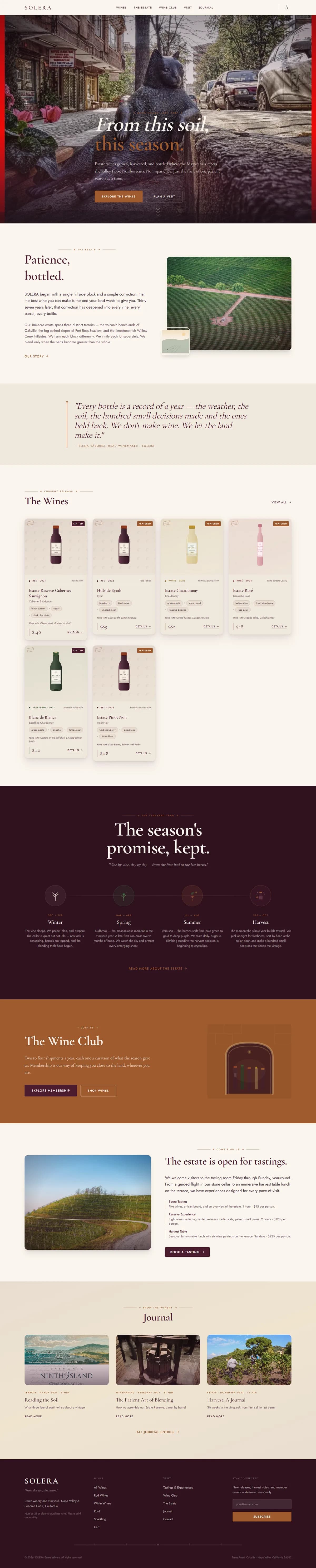 SOLERA — Winery & Vineyard — screenshot