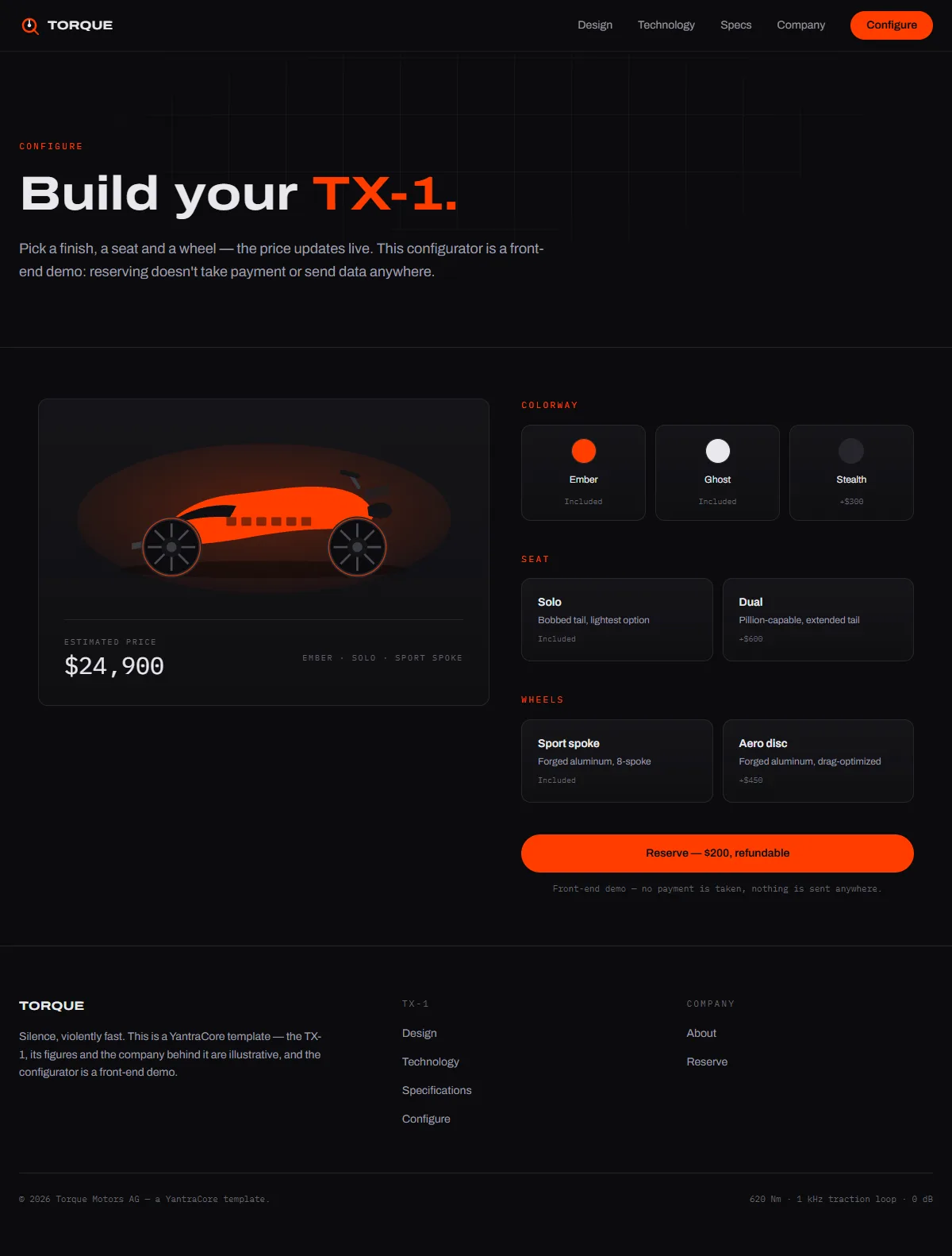 TORQUE — Electric Motorcycle Launch — screenshot 5