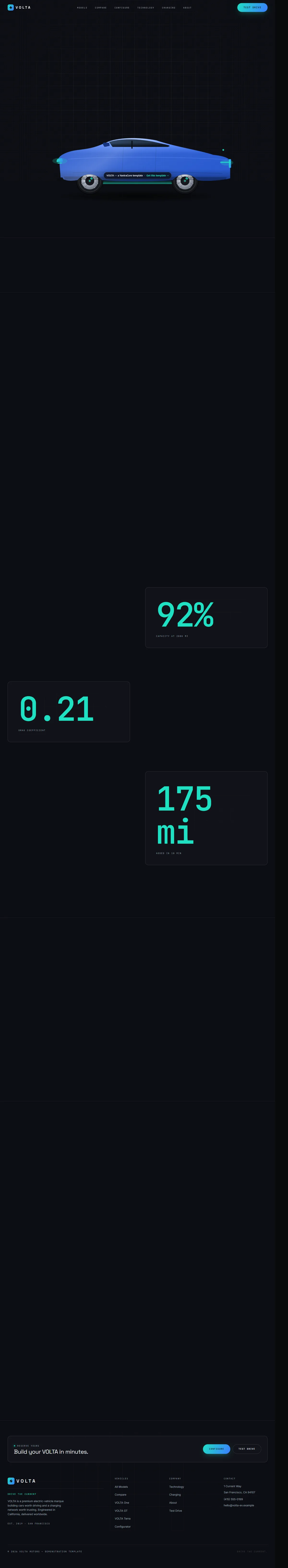 VOLTA — Electric Vehicle & Configurator — screenshot