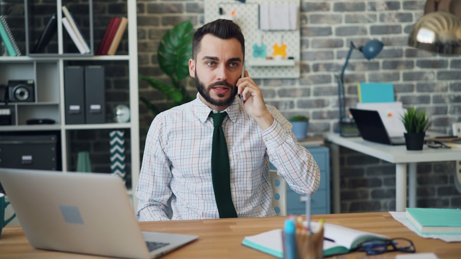 A service owner takes a customer call and books the job