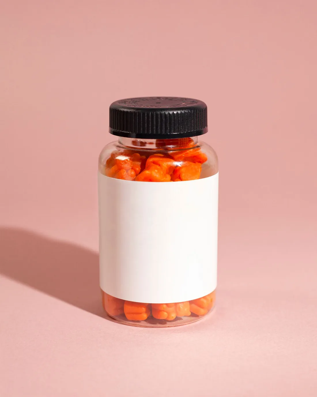 A bottle of gummy supplements